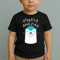 Otterly Amazing Cute Funny Toddler T-Shirt thumb 2