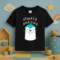 Otterly Amazing Cute Funny Toddler T-Shirt thumb 3