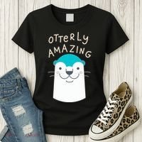Otterly Amazing Cute Funny Women's T-Shirt thumb 3