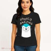 Otterly Amazing Cute Funny Women's T-Shirt thumb 4