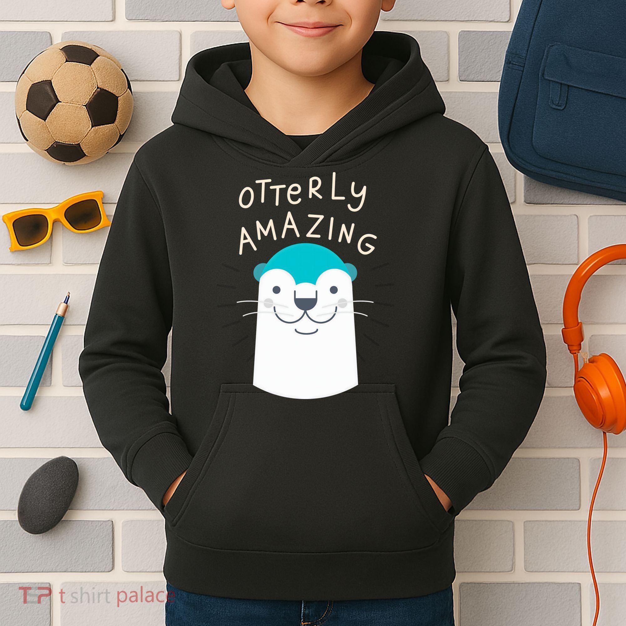Otterly Amazing Cute Funny Kids Hoodie