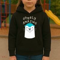 Otterly Amazing Cute Funny Kids Hoodie thumb 3