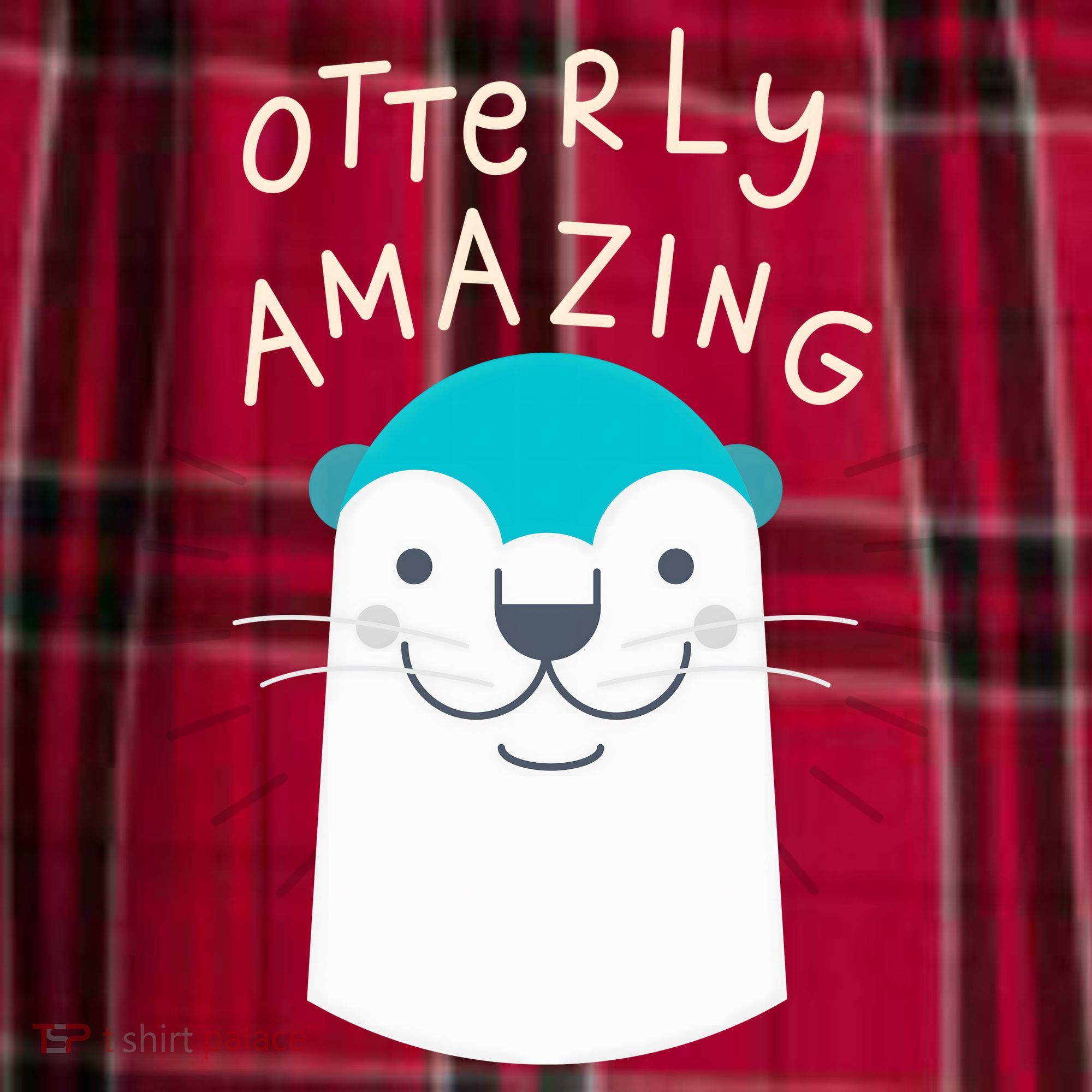Otterly Amazing Cute Funny Men's Flannel Plaid Pajama Pants