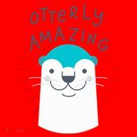 Otterly Amazing Cute Funny Santa Hat thumb 1