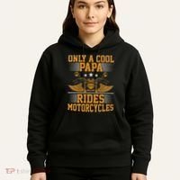 Only A Cool Papa Rides Motorcycles Motorcycles Rider Hoodie thumb 5