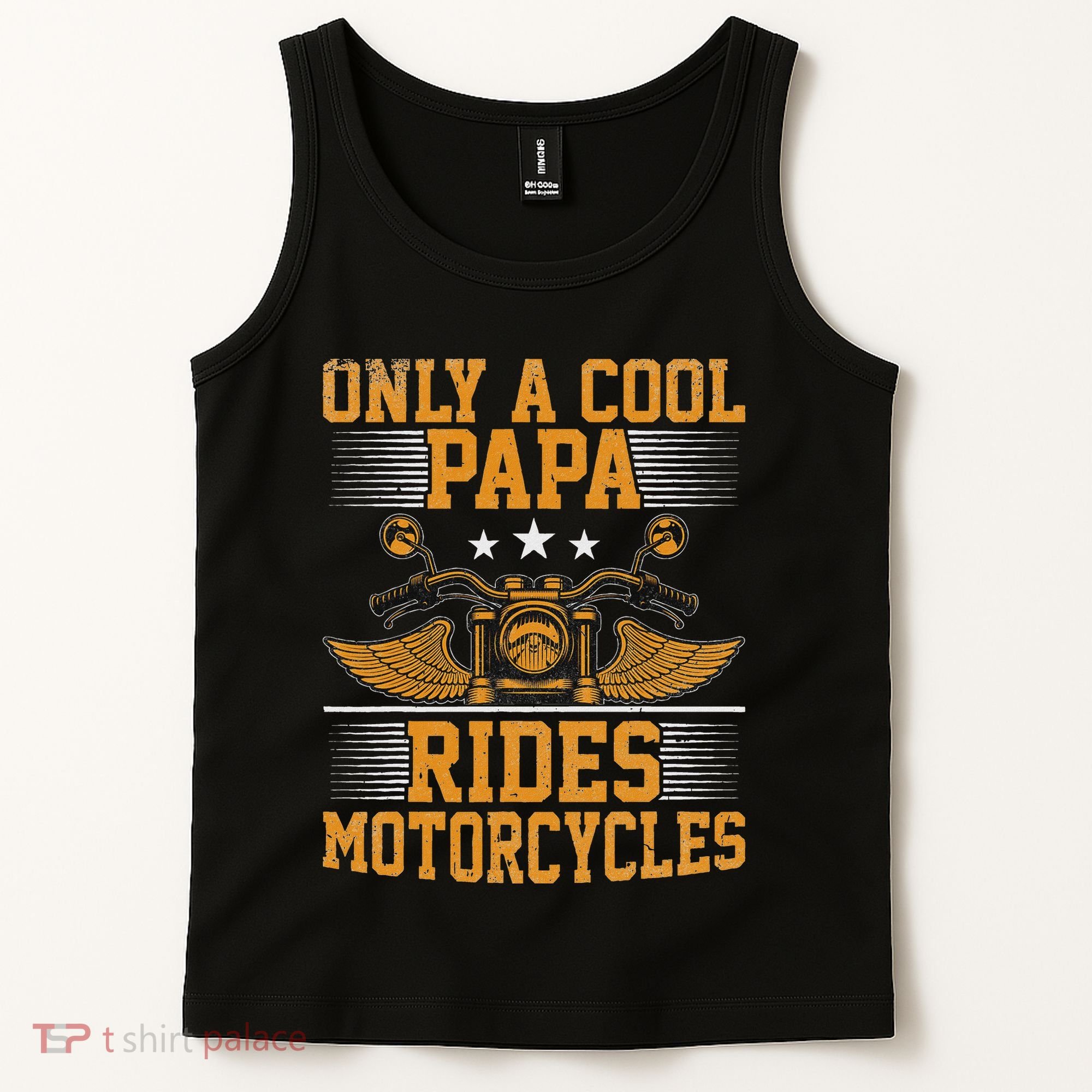 Only A Cool Papa Rides Motorcycles Motorcycles Rider Tank Top
