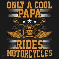 Only A Cool Papa Rides Motorcycles Motorcycles Rider Tank Top thumb 6