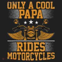 Only A Cool Papa Rides Motorcycles Motorcycles Rider Golf Towel thumb 3