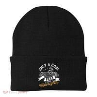 Only A Cool Papa Rides Motorcycles Beanie thumb 0