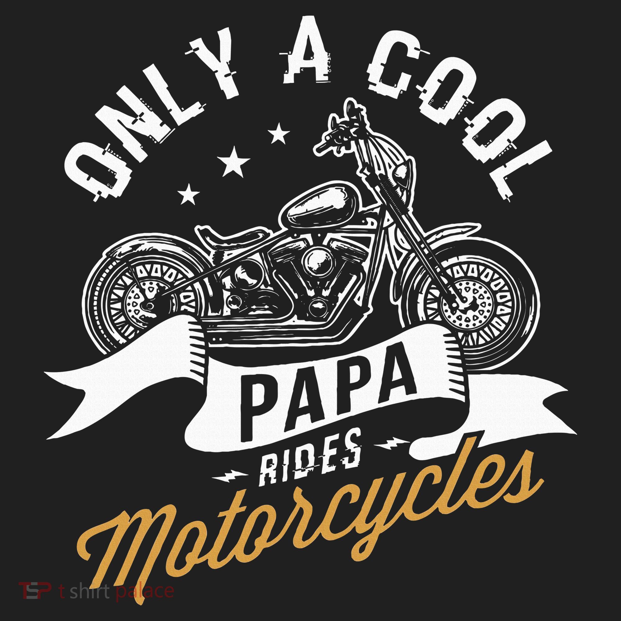 Only A Cool Papa Rides Motorcycles Beanie