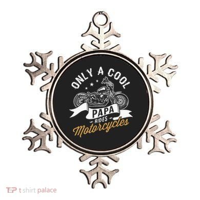 Only A Cool Papa Rides Motorcycles Ornament
