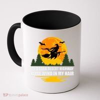 On A Dark Desert Highway Cool Wind In My Hair Halloween Quote Coffee Mug thumb 0