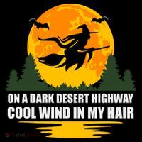 On A Dark Desert Highway Cool Wind In My Hair Halloween Quote Coffee Mug thumb 5