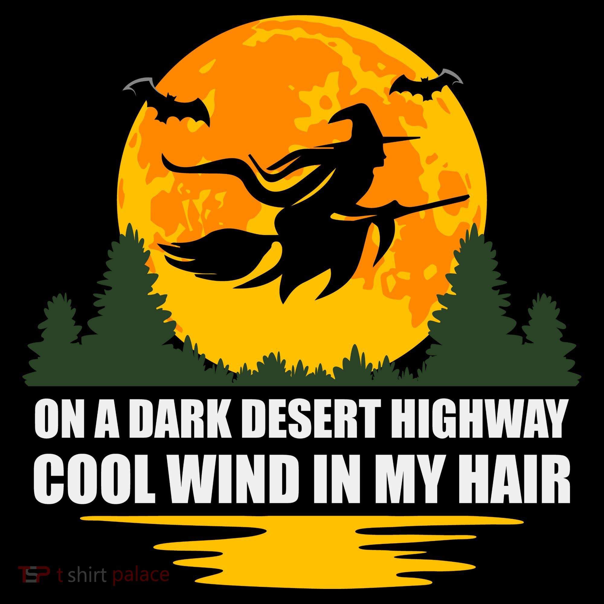 On A Dark Desert Highway Cool Wind In My Hair Halloween Quote Coffee Mug