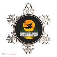 On A Dark Desert Highway Cool Wind In My Hair Halloween Quote Ornament thumb 0