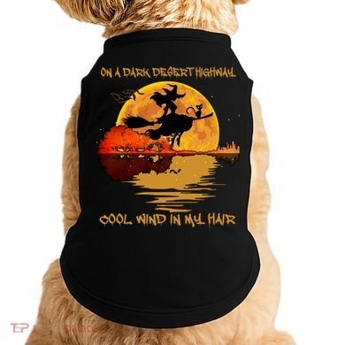 On A Dark Desert Highway Cool Wind In My Hair Witch Doggie Tank