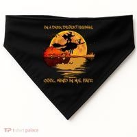 On A Dark Desert Highway Cool Wind In My Hair Witch USA-Made Doggie Bandana thumb 0