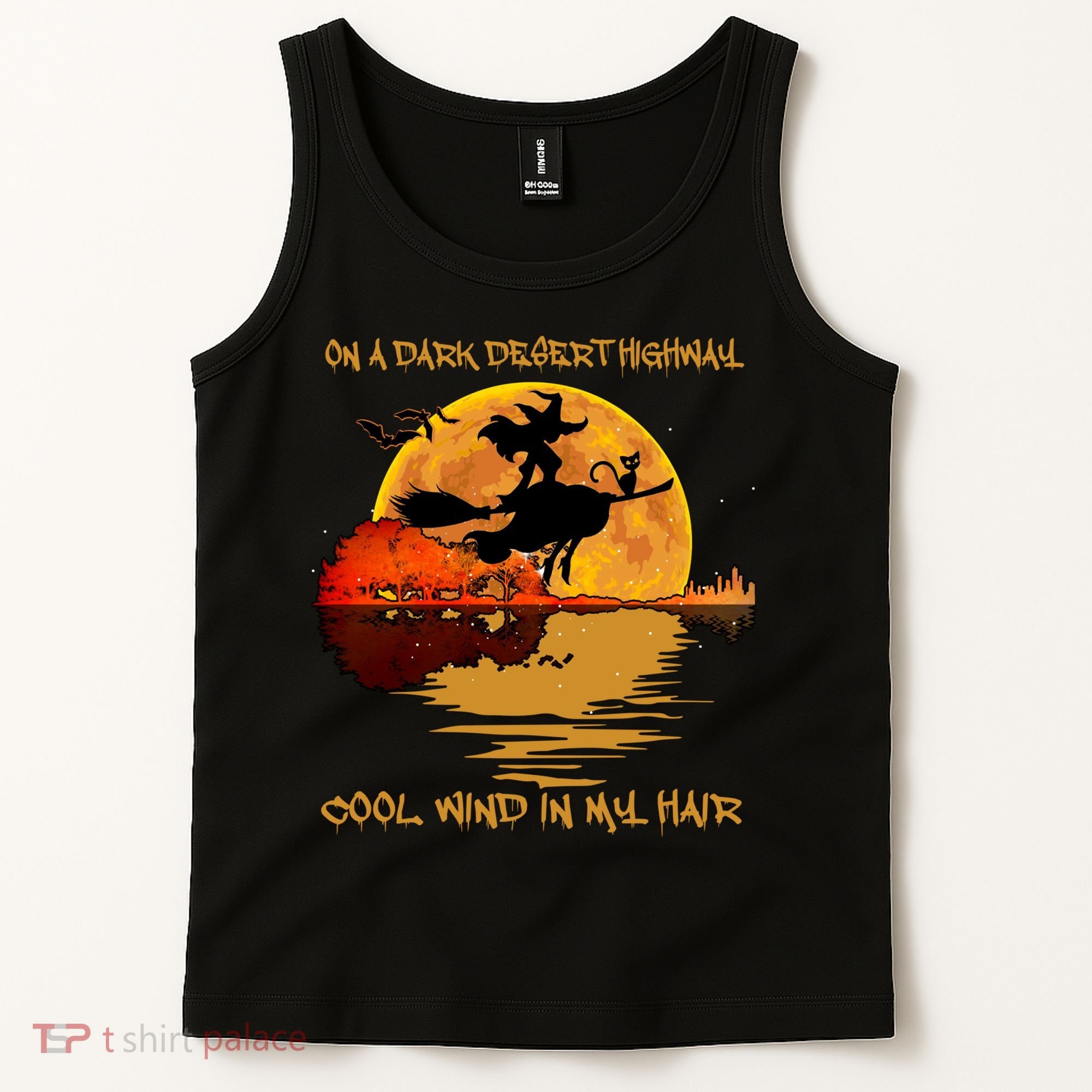 On A Dark Desert Highway Cool Wind In My Hair Witch Tank Top