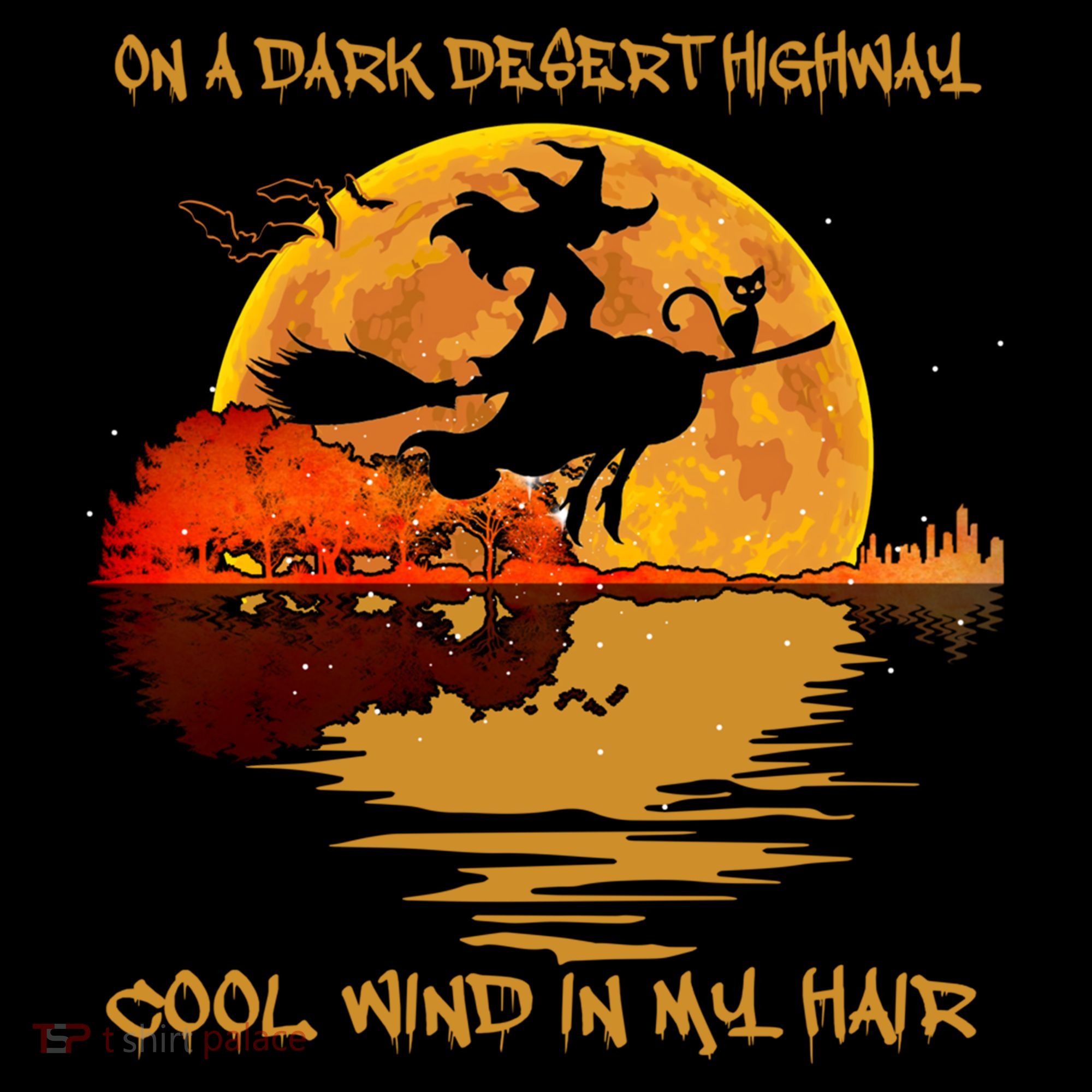 On A Dark Desert Highway Cool Wind In My Hair Witch Kids Long Sleeve Shirt