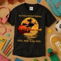 On A Dark Desert Highway Cool Wind In My Hair Witch Kids T-Shirt thumb 3