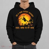 On A Dark Desert HighwayCool Wind In My Hair Witch Hoodie thumb 0