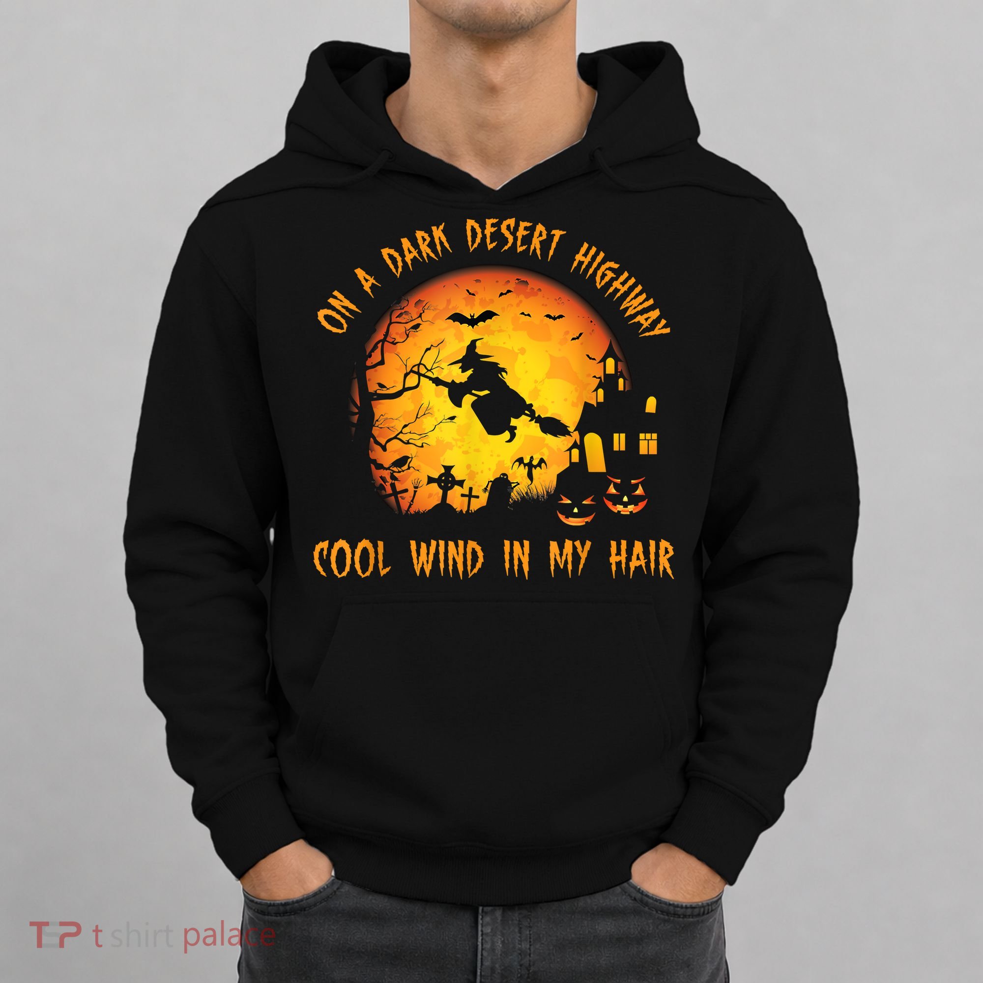 On A Dark Desert HighwayCool Wind In My Hair Witch Hoodie