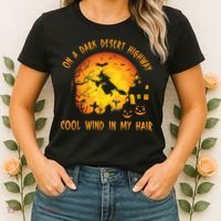 On A Dark Desert HighwayCool Wind In My Hair Witch Women's T-Shirt thumb 2