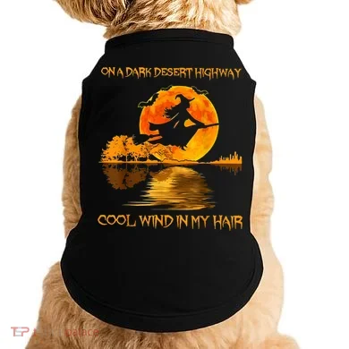 On A Dark Desert Highway Witch Doggie Tank