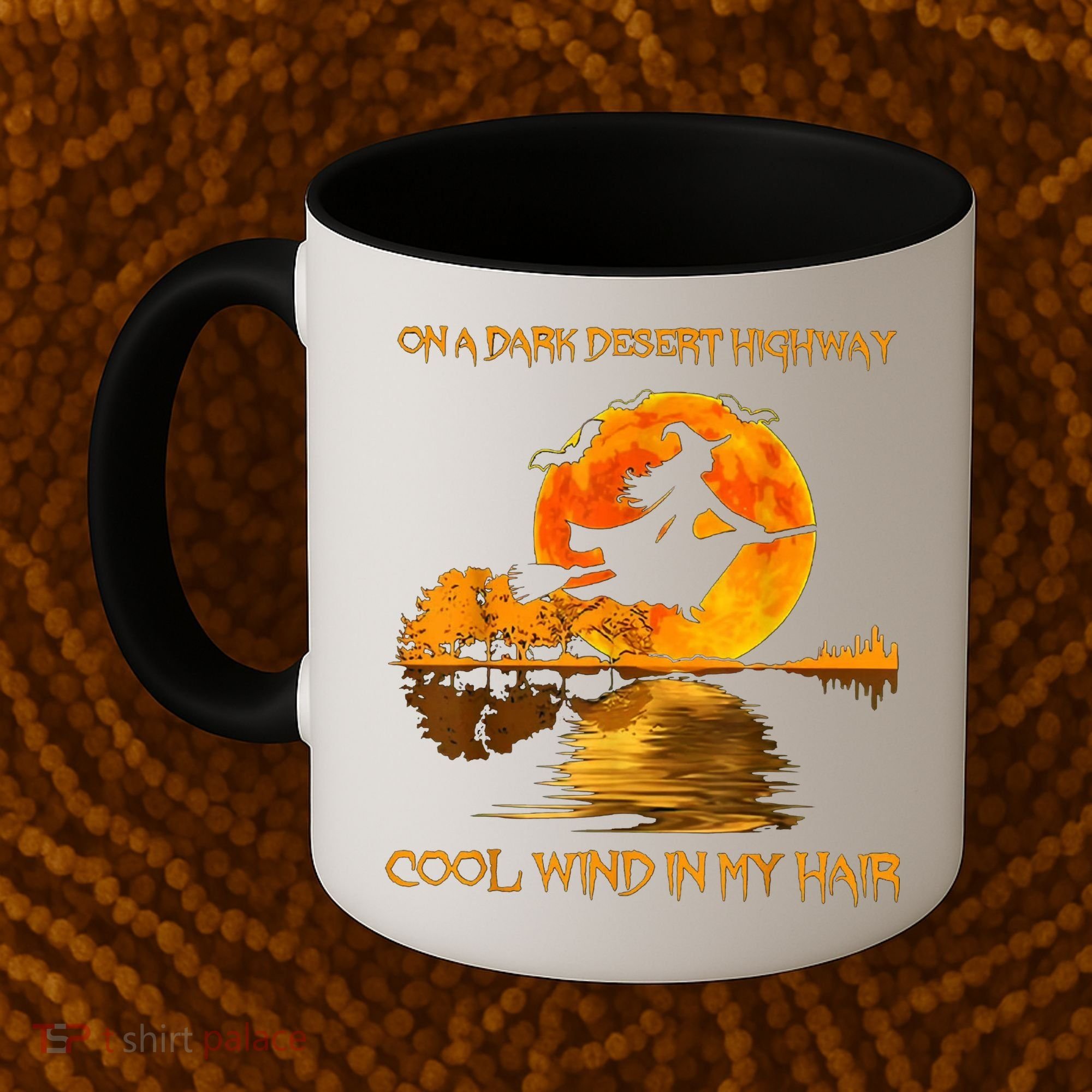 On A Dark Desert Highway Witch Coffee Mug