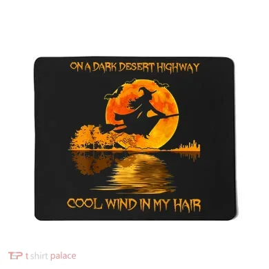 On A Dark Desert Highway Witch Mousepad