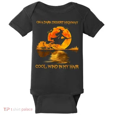 On A Dark Desert Highway Witch Baby Bodysuit
