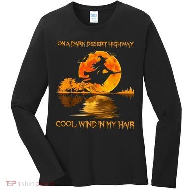 On A Dark Desert Highway Witch Women's Long Sleeve Shirt