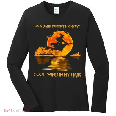 On A Dark Desert Highway Witch Women's Long Sleeve Shirt