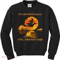 On A Dark Desert Highway Witch Kids Sweatshirt thumb 0