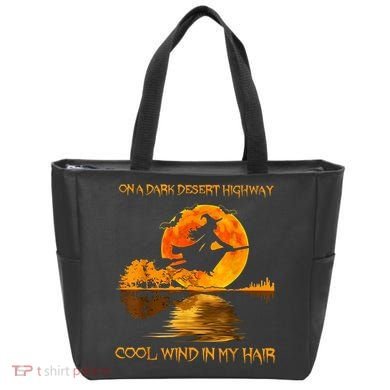 On A Dark Desert Highway Witch Tote Bag