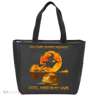 On A Dark Desert Highway Witch Tote Bag