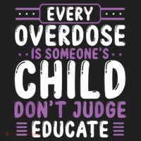 Overdose Awareness Dont Judge Educate Purple Ribbon Women's Sweatshirt thumb 2