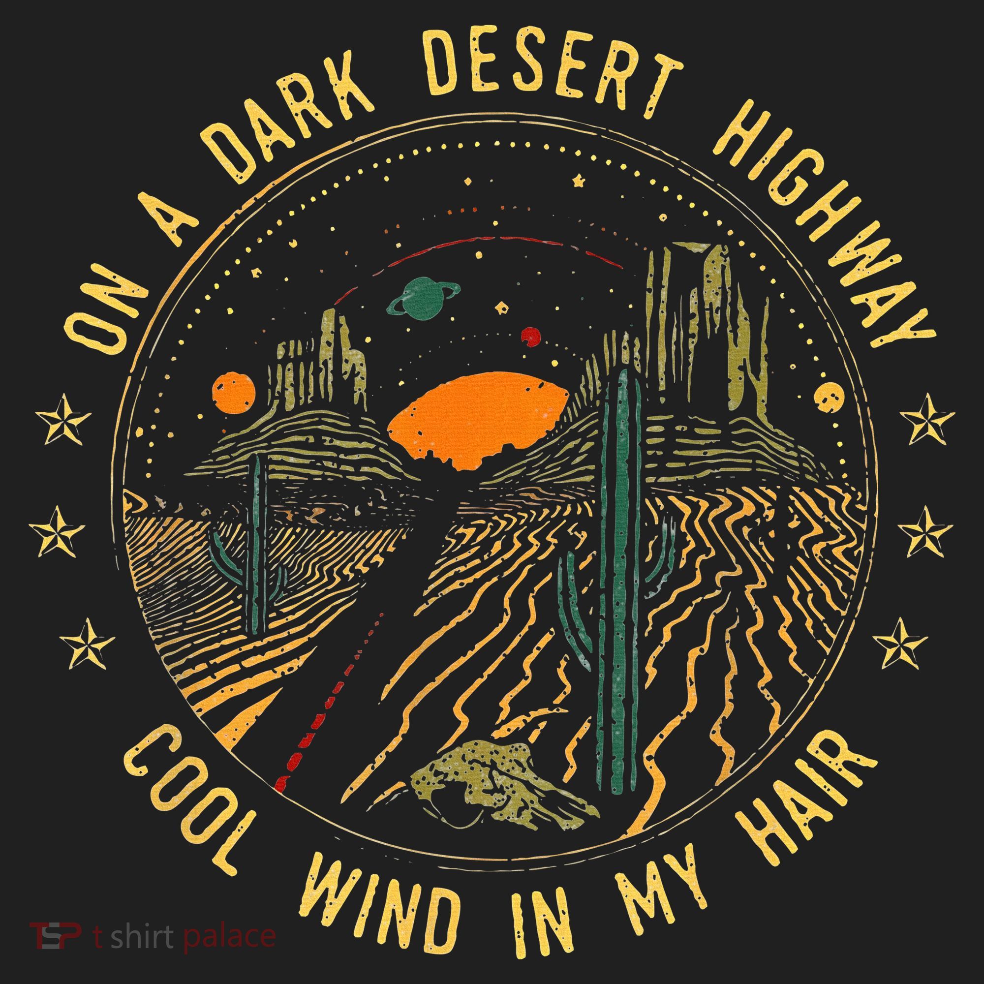 On A Dark Desert Highway Cool Wind In Retro Women's Sweatshirt