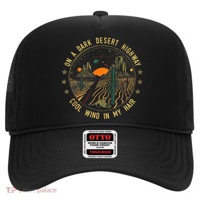 On A Dark Desert Highway Cool Wind In Retro Hat