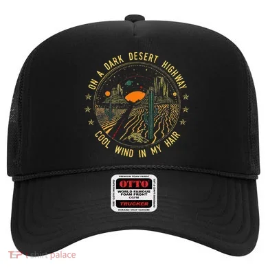 On A Dark Desert Highway Cool Wind In Retro Hat