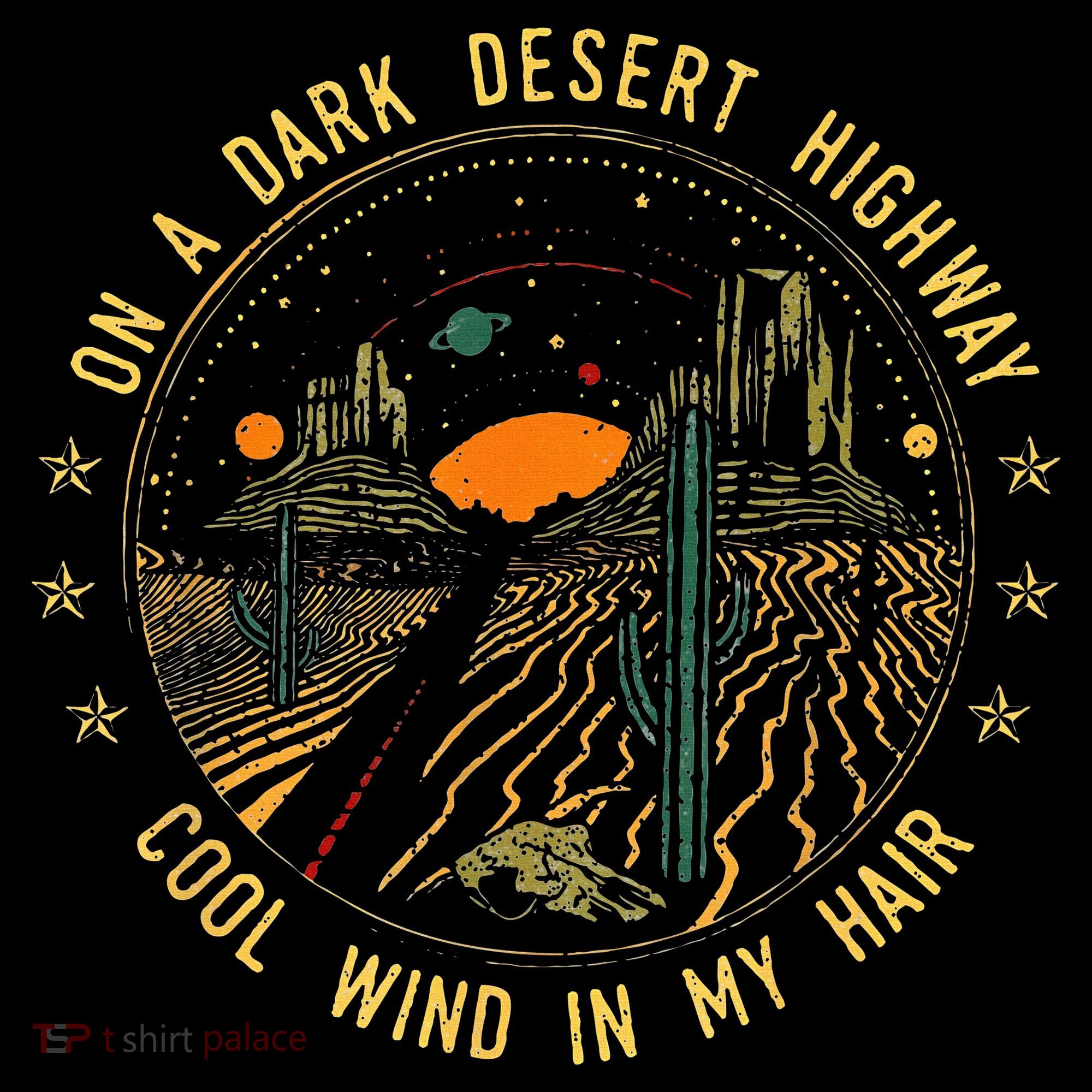 On A Dark Desert Highway Cool Wind In Retro Toddler Hoodie