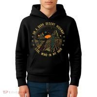 On A Dark Desert Highway Cool Wind In Retro Kids Hoodie thumb 4