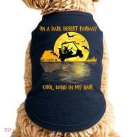 On A Dark Desert Fairway Golf Witch Cool Wind In My Hair Doggie Tank thumb 0