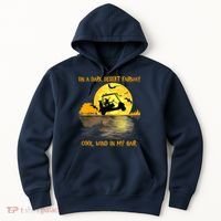 On A Dark Desert Fairway Golf Witch Cool Wind In My Hair Hoodie thumb 0