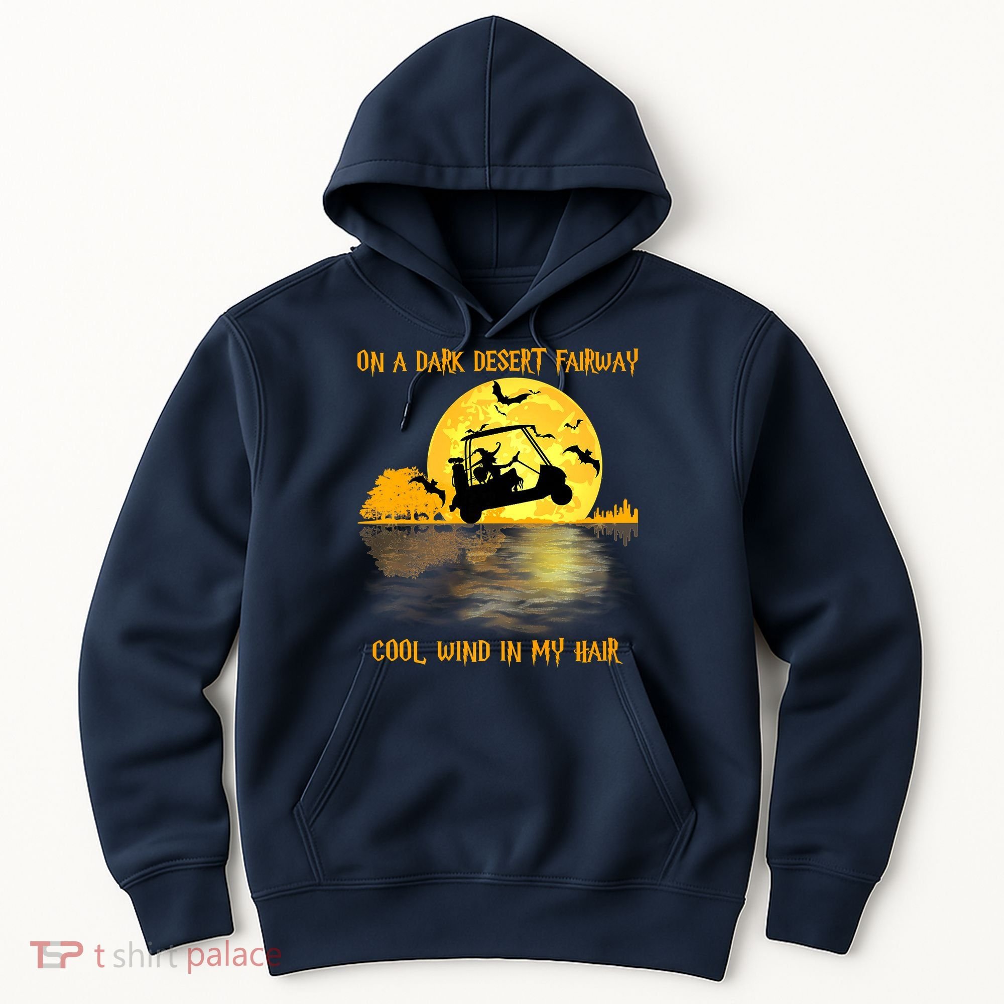 On A Dark Desert Fairway Golf Witch Cool Wind In My Hair Hoodie