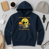 On A Dark Desert Fairway Golf Witch Cool Wind In My Hair Hoodie thumb 3