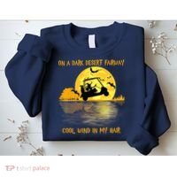 On A Dark Desert Fairway Golf Witch Cool Wind In My Hair Sweatshirt thumb 2