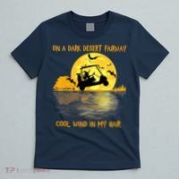 On A Dark Desert Fairway Golf Witch Cool Wind In My Hair T-Shirt thumb 5