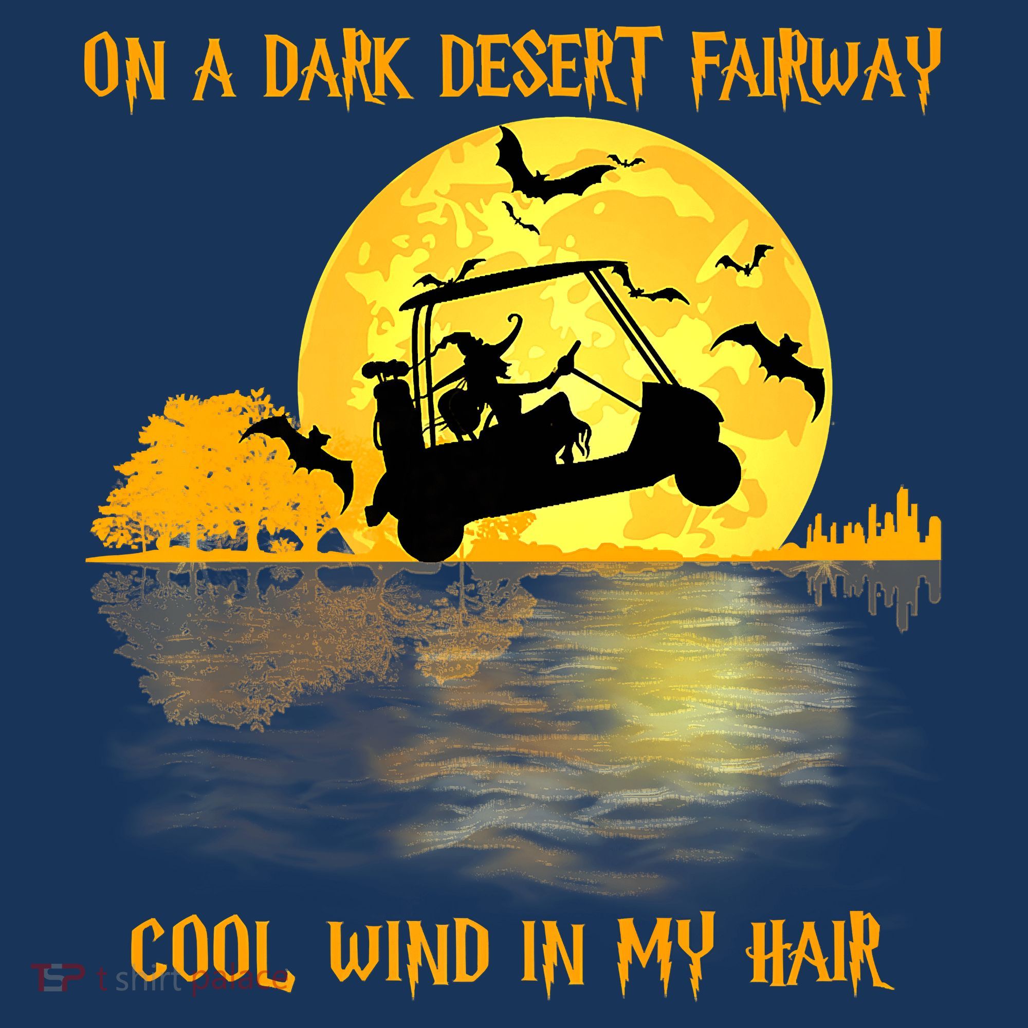 On A Dark Desert Fairway Golf Witch Cool Wind In My Hair Women's Hoodie