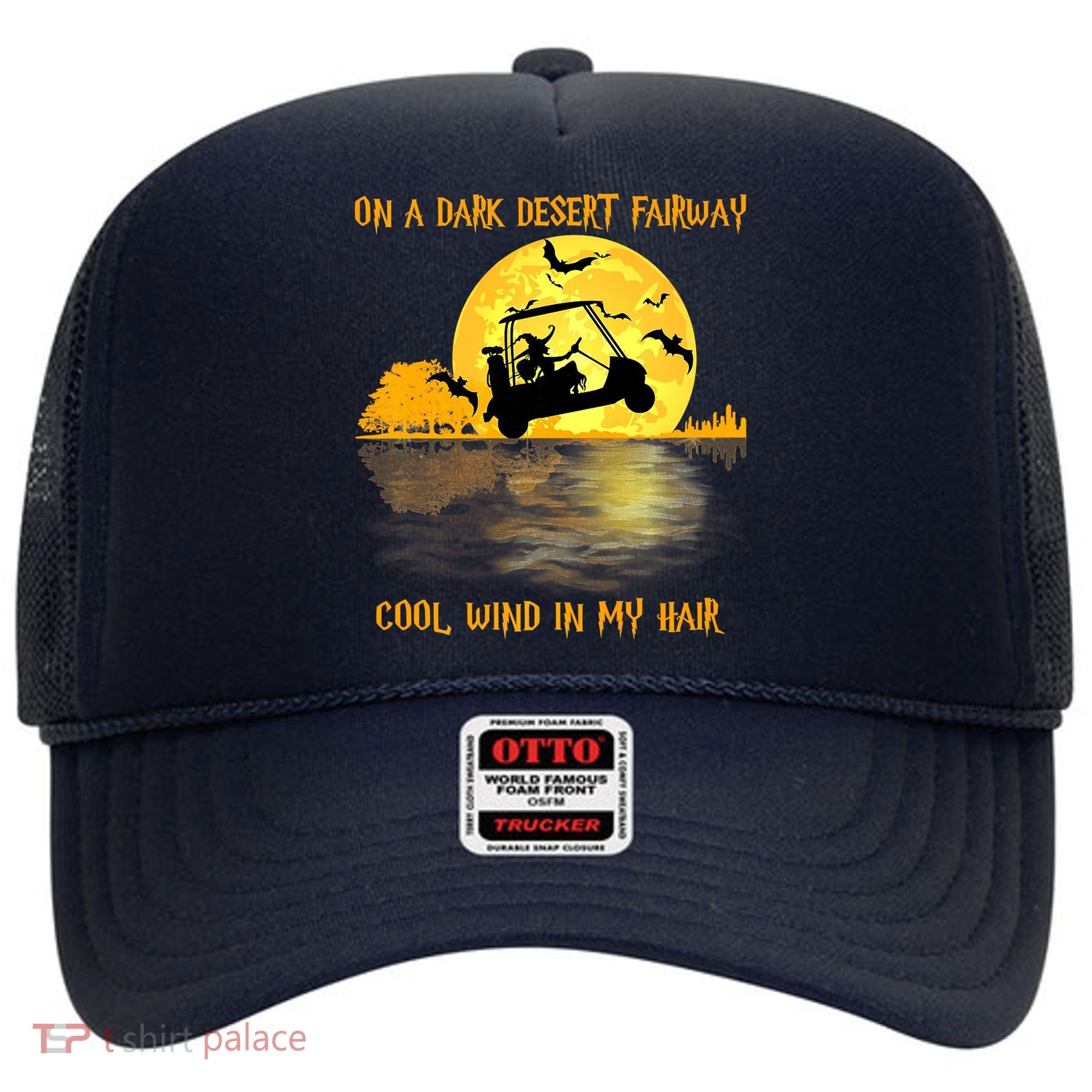 On A Dark Desert Fairway Golf Witch Cool Wind In My Hair Hat